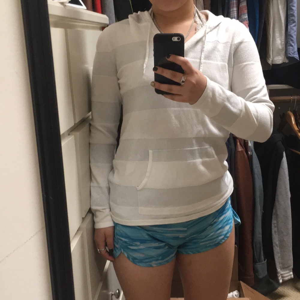 White & Silver Hoodie